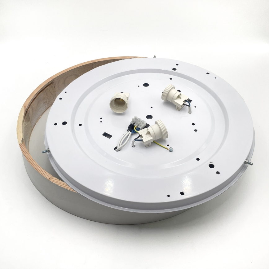 Плафон NATURAL 5×E27/15W/230V Ø 47,5 см бор/бял