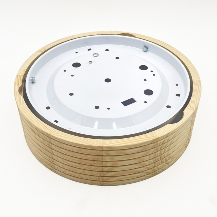 Плафон NATURAL MODERN 1xE27/15W/230V, диам. 27,5 см, от борова дървесина