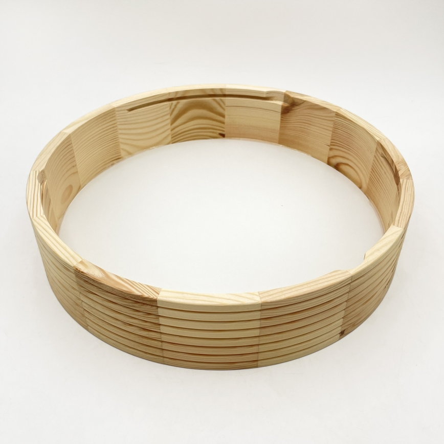 Плафон NATURAL MODERN 2xE27/15W/230V диам. 37,5 см, в цвят бор