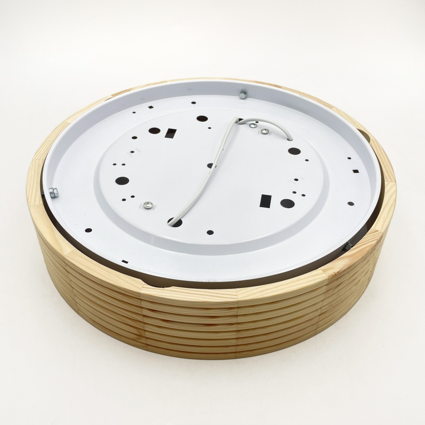 Плафон NATURAL MODERN 2xE27/15W/230V диам. 37,5 см, в цвят бор