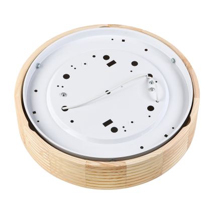 Плафон NATURAL MODERN 2xE27/15W/230V диам. 37,5 см, в цвят бор