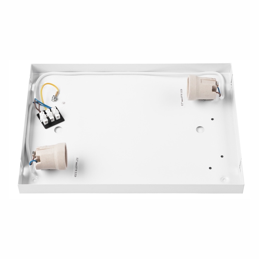 Плафон NATURAL SQUARE 2xE27/15W/230V 35x35 см бор