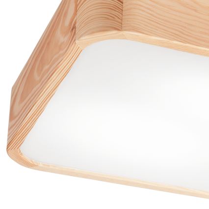 Плафон NATURAL SQUARE 2xE27/15W/230V 35x35 см бор