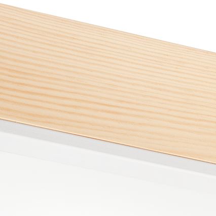 Плафон NATURAL SQUARE 4xE27/15W/230V 39x39 см бор/бял