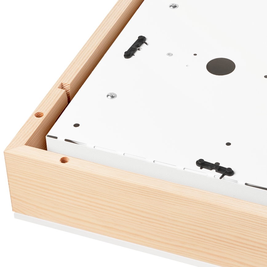 Плафон NATURAL SQUARE 4xE27/15W/230V 39x39 см бор/бял