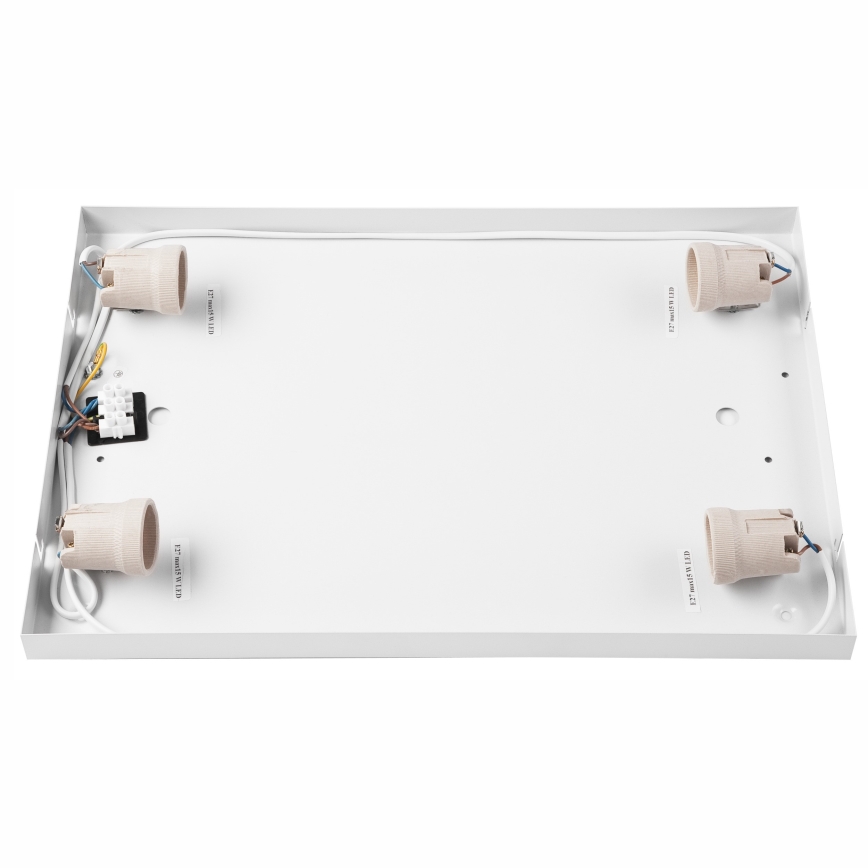 Плафон NATURAL SQUARE 4xE27/15W/230V 45x45 см бор
