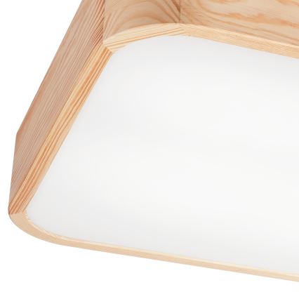 Плафон NATURAL SQUARE 4xE27/15W/230V 45x45 см бор