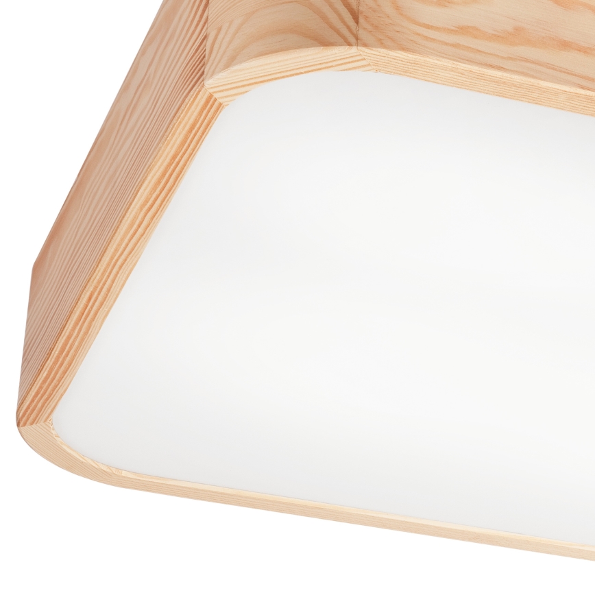 Плафон NATURAL SQUARE 4xE27/15W/230V 45x45 см бор