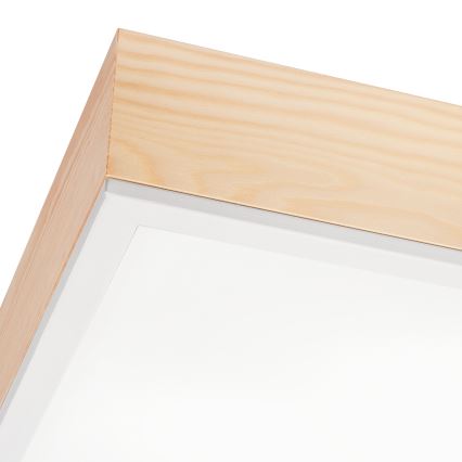 Плафон NATURAL SQUARE 4xE27/15W/230V 48x48 см бор/бял