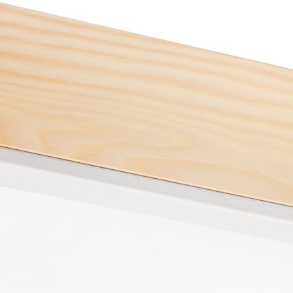 Плафон NATURAL SQUARE 4xE27/15W/230V 48x48 см бор/бял