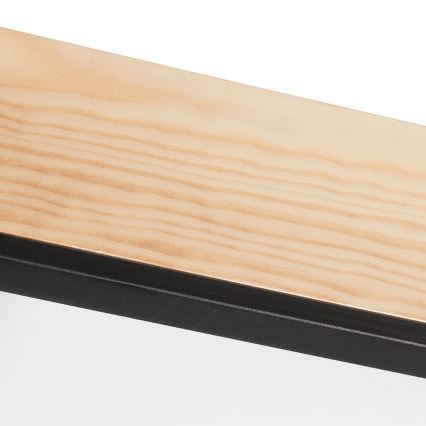 Плафон NATURAL SQUARE 4xE27/15W/230V 48x48 см бор/черен