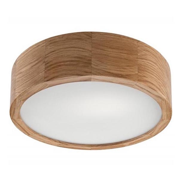 Плафон OAK 1xE27/60W/230V дъб ø 27,5 см - FSC сертифицирано