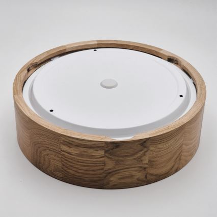 Плафон за баня OAK 2xE27/15W/230V IP54 дъб ø 27 см