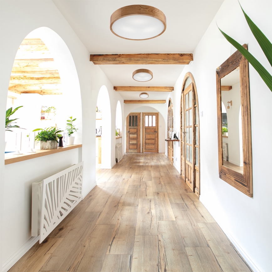Плафон OAK 3xE27/60W/230V дъб ø 47,5 см