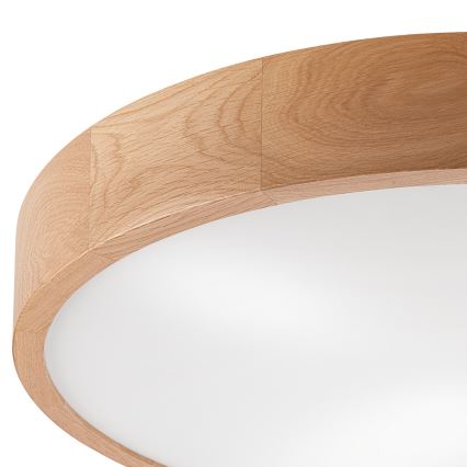 Плафон OAK 4xE27/60W/230V ø 57 см дъб