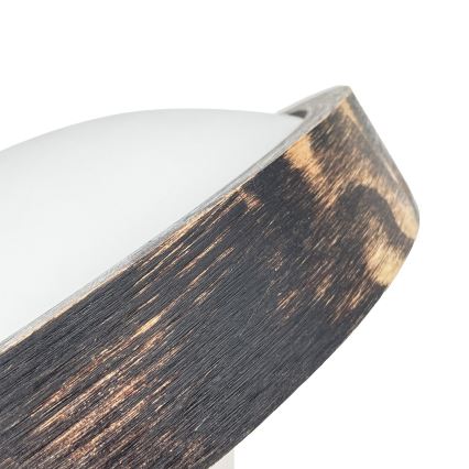 Плафон OAK SLIM 1xE27/15W/230V Ø 27 см дъб/тъмно кафяв