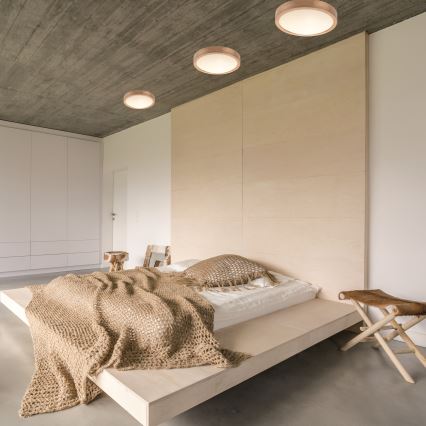 Плафон OAK SLIM 2xE27/60W/230V дъб ø 37 см - FSC сертифицирано