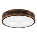 Плафон OAK SMOKY 3xE27/15W/230V ø 47,5 см дъб/тъмнокафяв