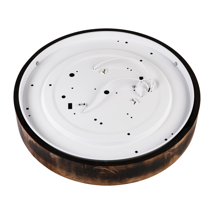 Плафон OAK SMOKY 3xE27/15W/230V ø 47,5 см дъб/тъмнокафяв