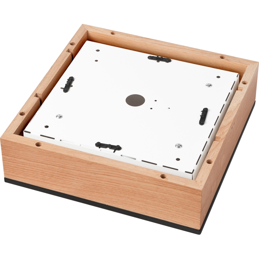 Плафон OAK SQUARE 2xE27/15W/230V 31x31 см дъб/черен