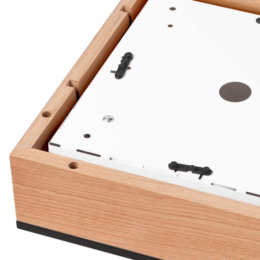 Плафон OAK SQUARE 2xE27/15W/230V 31x31 см дъб/черен