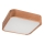 Плафон OAK SQUARE 2xE27/15W/230V 35x35 см дъб