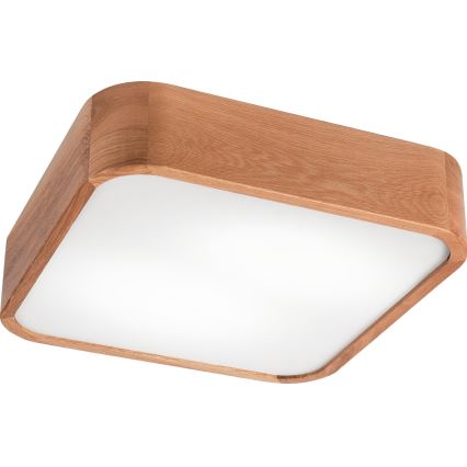Плафон OAK SQUARE 2xE27/15W/230V 35x35 см дъб