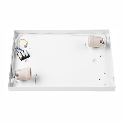 Плафон OAK SQUARE 2xE27/15W/230V 35x35 см дъб