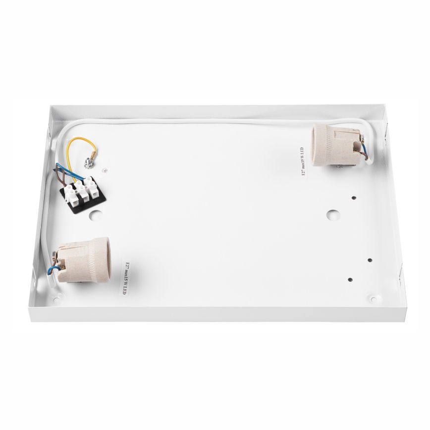 Плафон OAK SQUARE 2xE27/15W/230V 35x35 см дъб