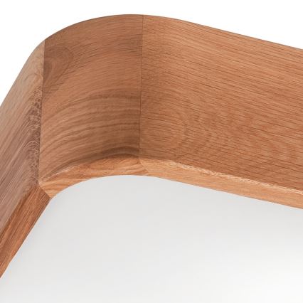 Плафон OAK SQUARE 2xE27/15W/230V 35x35 см дъб