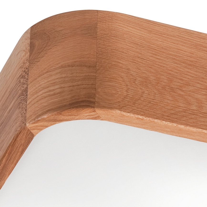 Плафон OAK SQUARE 2xE27/15W/230V 35x35 см дъб
