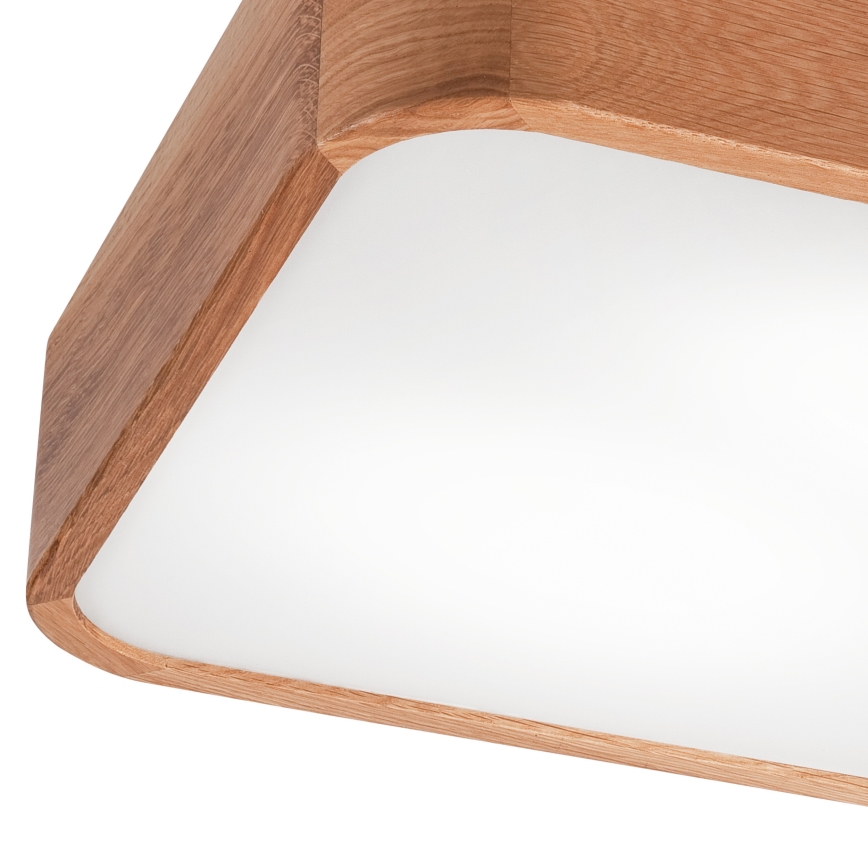Плафон OAK SQUARE 2xE27/15W/230V 35x35 см дъб