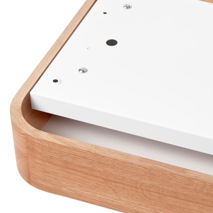 Плафон OAK SQUARE 2xE27/15W/230V 35x35 см дъб