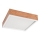Плафон OAK SQUARE 4xE27/15W/230V 39x39 см дъб/бял