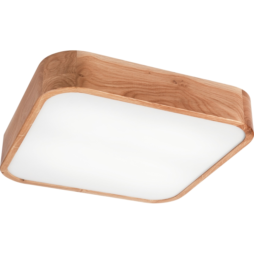 Плафон OAK SQUARE 4xE27/15W/230V 45x45 см дъб