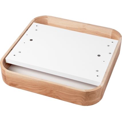 Плафон OAK SQUARE 4xE27/15W/230V 45x45 см дъб