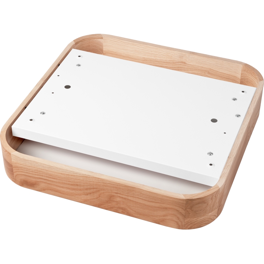 Плафон OAK SQUARE 4xE27/15W/230V 45x45 см дъб
