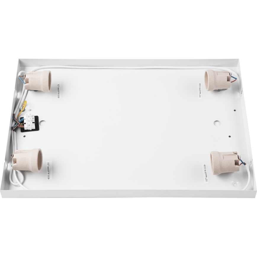 Плафон OAK SQUARE 4xE27/15W/230V 45x45 см дъб