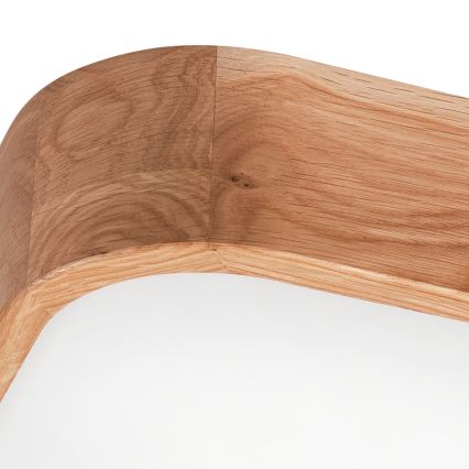 Плафон OAK SQUARE 4xE27/15W/230V 45x45 см дъб