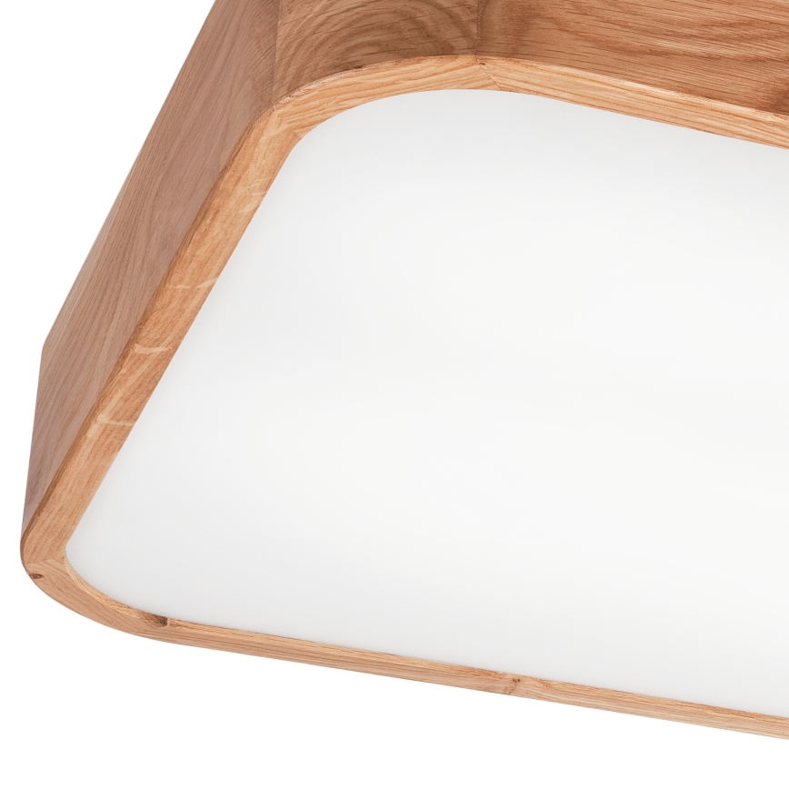 Плафон OAK SQUARE 4xE27/15W/230V 45x45 см дъб