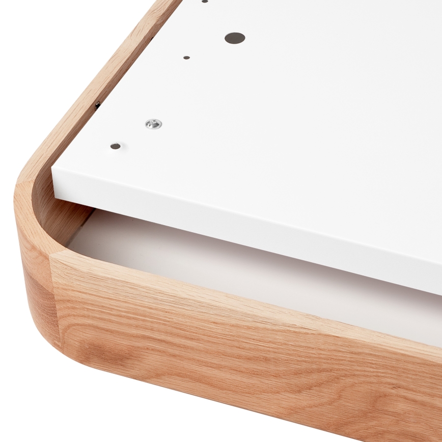 Плафон OAK SQUARE 4xE27/15W/230V 45x45 см дъб