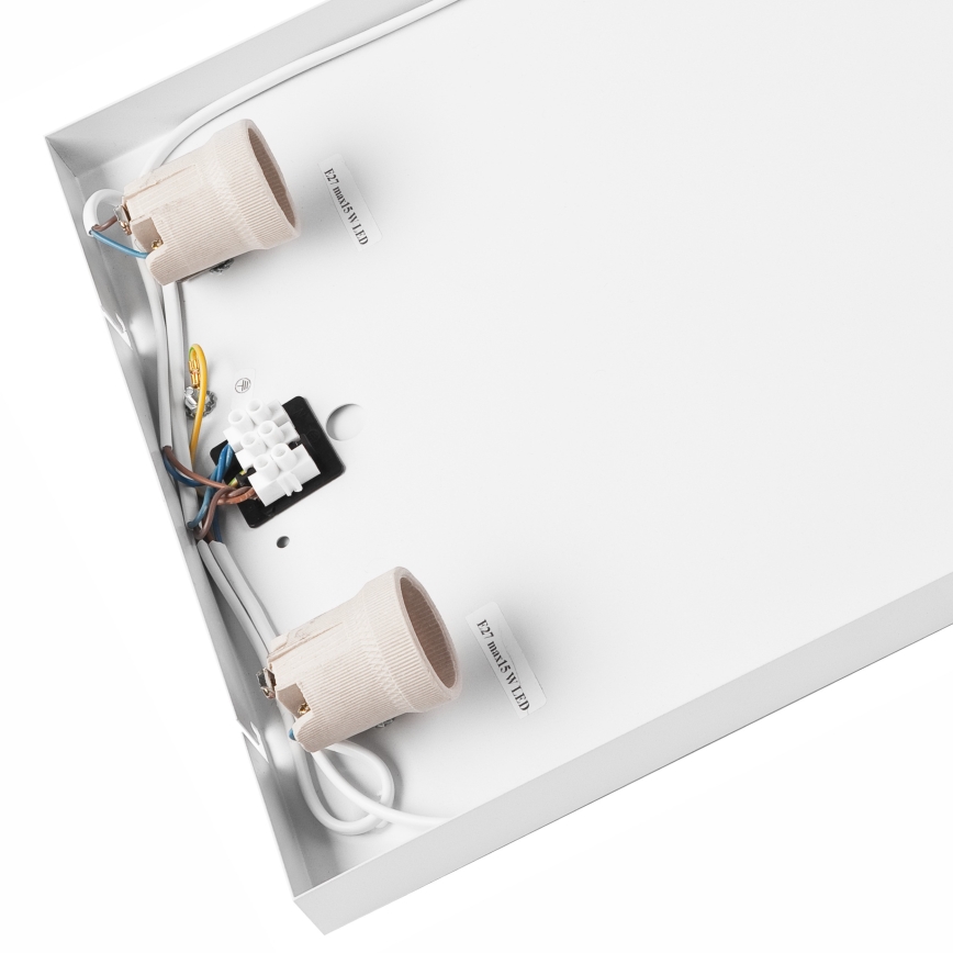 Плафон OAK SQUARE 4xE27/15W/230V 45x45 см дъб