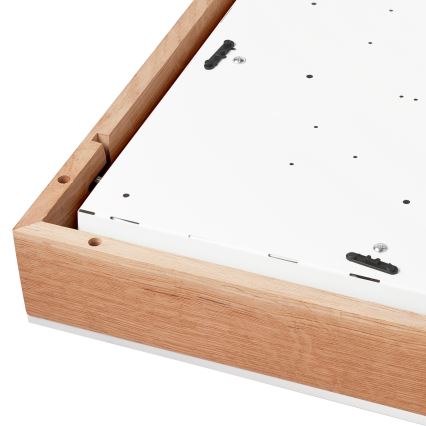 Плафон OAK SQUARE 4xE27/15W/230V 48x48 см дъб/бял