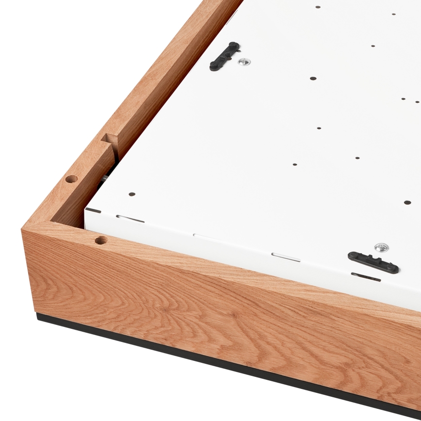 Плафон OAK SQUARE 4xE27/15W/230V 48x48 см дъб/черен