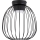 Плафон OVELLA 1xGX53/10W/230V Ø 25 см черен