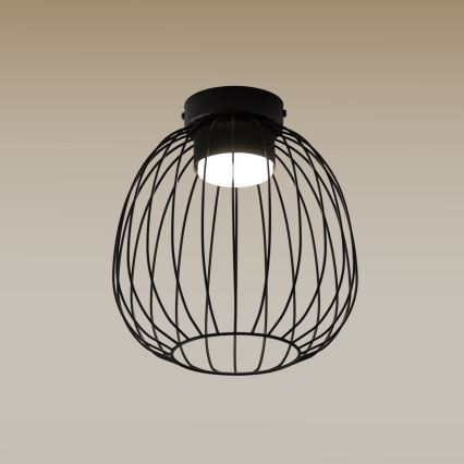 Плафон OVELLA 1xGX53/10W/230V Ø 25 см черен