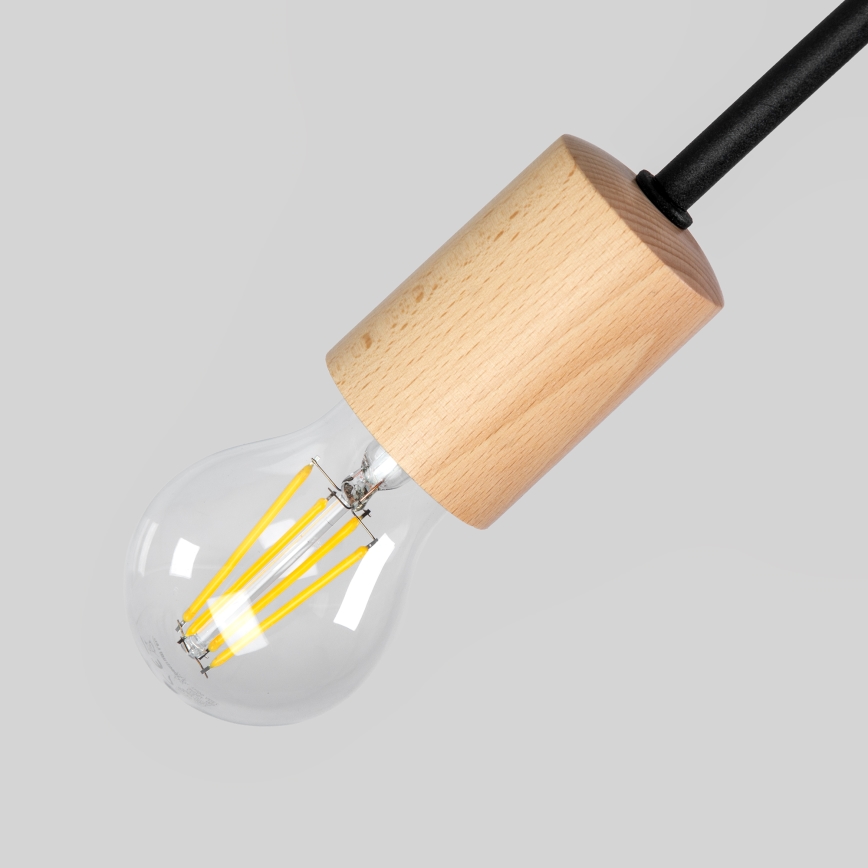 Плафон OXFORD 2xE27/15W/230V бор/черен