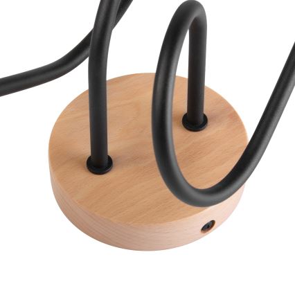 Плафон OXFORD 2xE27/15W/230V бор/черен