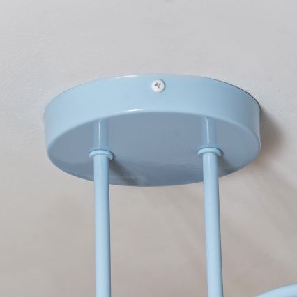 Плафон OXFORD 2xE27/15W/230V син