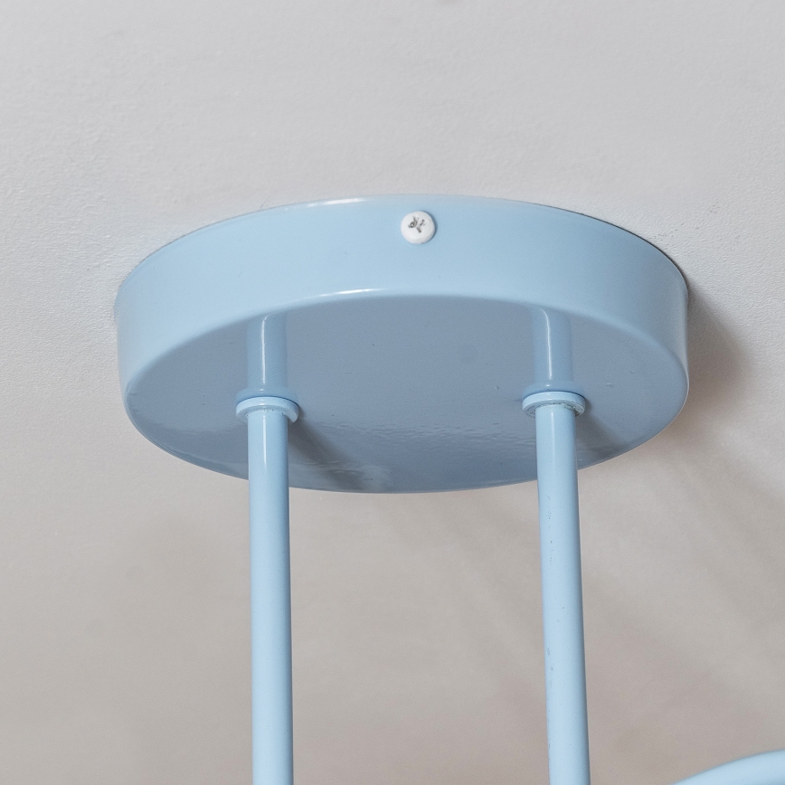 Плафон OXFORD 2xE27/15W/230V син